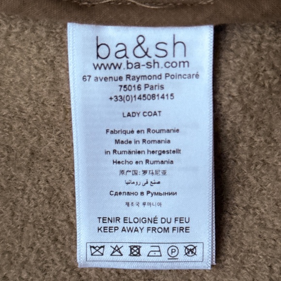 BA&SH wool dress coat (with belt) - Picture 5 of 7